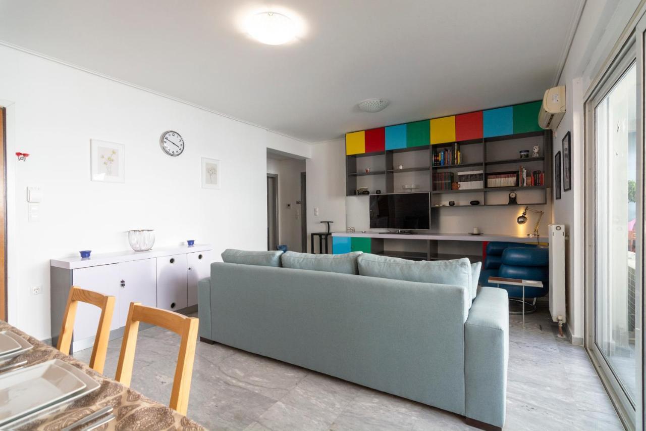Central 3Bd Apt. Near Acropolis Athena Bagian luar foto